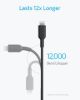 CĂ¡p sáº¡c nhanh USB Type C to Lightning Anker A8633 PowerLine II dĂ i 1.8m mĂ u tráº¯ng