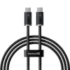 CĂ¡p Sáº¡c Nhanh Baseus Dynamic 3 Series Fast Charging Data Cable Type-C to Type-C 100W 1m Cluster Black CB000067-1