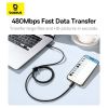 CĂ¡p Sáº¡c Nhanh Baseus Dynamic 3 Series Fast Charging Data Cable Type-C to Type-C 100W 1m Cluster Black CB000067-1