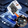 Sáº¡c Nhanh Rewoda RWD065H 67W QC3.0 PPS GaN vá»›i 2 USB Type C vĂ  USB Type A