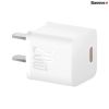 Bá»™ Sáº¡c Nhanh 20W Baseus GaN5 Fast Charger 1C cho iPhone/Samsung CĂ¡p 1m White CCGAN20C5-M